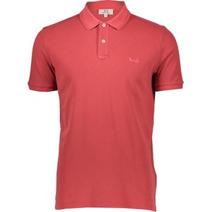 Czerwona koszulka polo Woolrich z krótkim rękawem