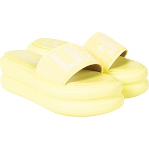 Żółte klapki Liu-Jo w stylu casual