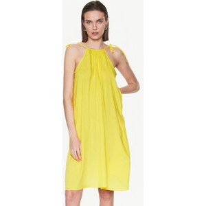 Żółta sukienka Tommy Hilfiger w stylu casual mini