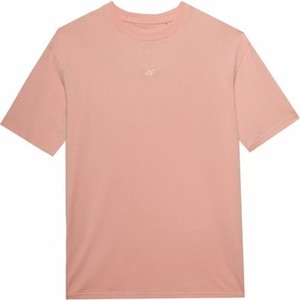Różowa bluzka 4F z okrągłym dekoltem