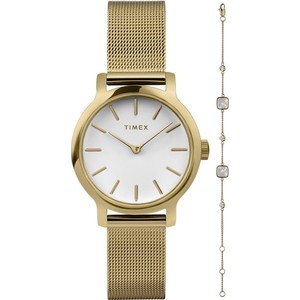 Zestaw zegarek i bransoletka Timex Transcend TWG063900 Gold/Gold