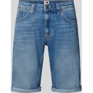 Niebieskie spodenki Tommy Jeans z jeansu