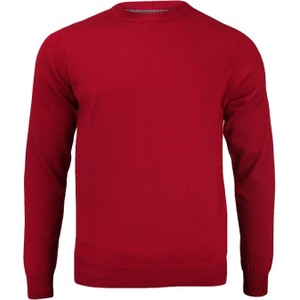 Czerwony sweter Adriano Guinari z bawełny