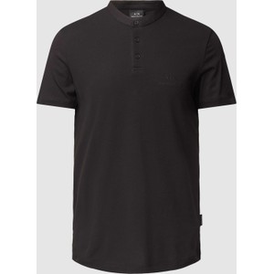 Czarny t-shirt Armani Exchange z krótkim rękawem w stylu casual