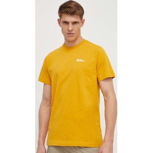 Żółty t-shirt Jack Wolfskin