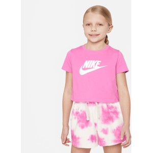 Różowa bluzka dziecięca Nike z bawełny dla dziewczynek