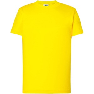 Żółta koszulka dziecięca JK Collection dla chłopców z krótkim rękawem