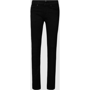 Czarne jeansy Hugo Boss z bawełny w street stylu