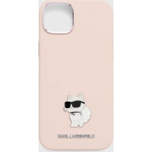 Karl Lagerfeld etui na telefon iPhone 15 Plus / 14 Plus 6.7&amp;apos;&amp;apos; kolor różowy