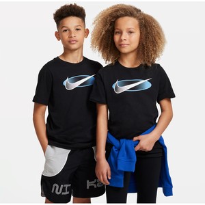 Czarna koszulka dziecięca Nike z bawełny