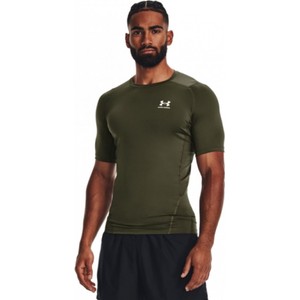Zielony t-shirt Under Armour w sportowym stylu z krótkim rękawem