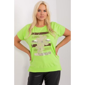 Zielony t-shirt Relevance z krótkim rękawem z okrągłym dekoltem