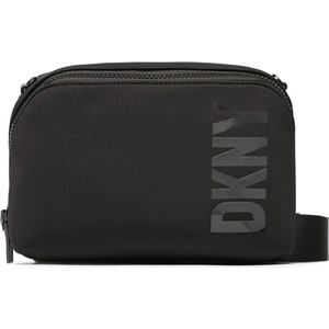 Czarna torebka DKNY matowa w młodzieżowym stylu średnia