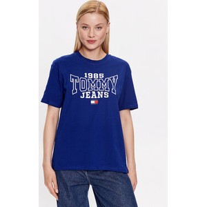 T-shirt Tommy Jeans z okrągłym dekoltem w młodzieżowym stylu
