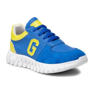Niebieskie buty sportowe dziecięce Guess sznurowane