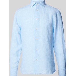 Niebieska koszula Matinique z lnu w stylu casual