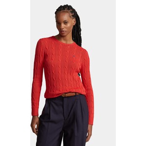 Czerwony sweter POLO RALPH LAUREN w stylu casual