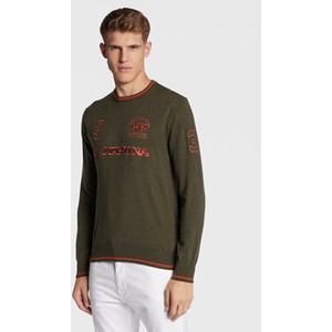 Sweter La Martina z okrągłym dekoltem w młodzieżowym stylu