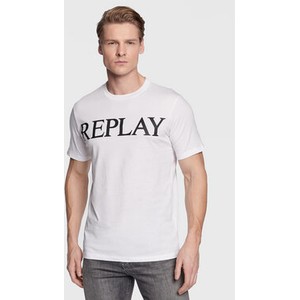 T-shirt Replay w młodzieżowym stylu z krótkim rękawem