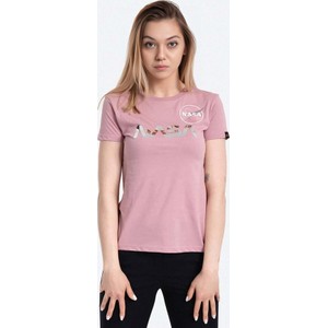 Różowy t-shirt Alpha Industries