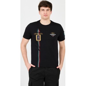 T-shirt Aeronautica Militare z krótkim rękawem z nadrukiem