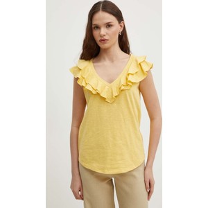 Żółta bluzka Ralph Lauren z bawełny