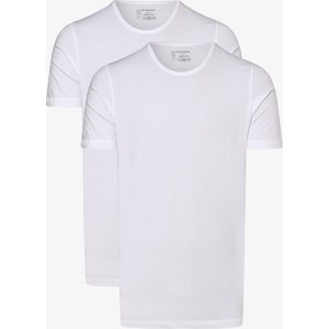 Schiesser T-shirty pakowane po 2 szt. Mężczyźni Bawełna biały jednolity
