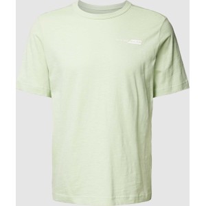Zielony t-shirt Tom Tailor w stylu casual z nadrukiem z krótkim rękawem