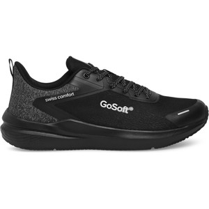Czarne buty sportowe Go Soft w sportowym stylu