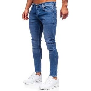Granatowe jeansy Denley w stylu casual