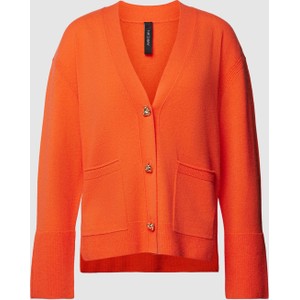 Pomarańczowy sweter Marc Cain w stylu casual z kaszmiru