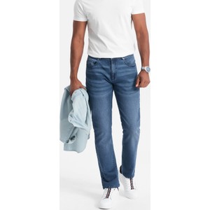Niebieskie jeansy Ombre z jeansu w stylu klasycznym