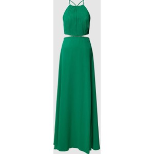 Zielona sukienka V.m. z dekoltem w kształcie litery v