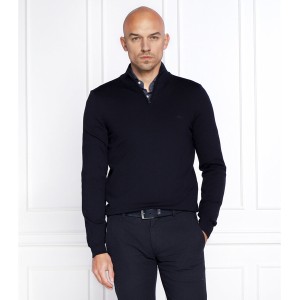 Czarny sweter Hugo Boss ze stójką w stylu casual
