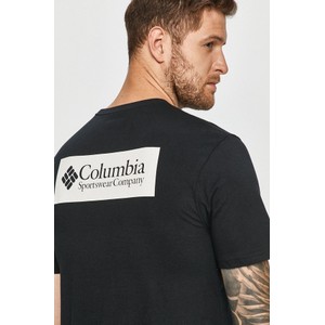 T-shirt Columbia z bawełny z nadrukiem