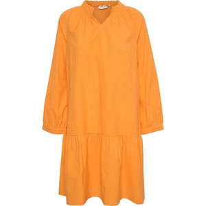 Pomarańczowa sukienka Kaffe oversize mini w stylu casual