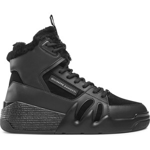 Czarne buty sportowe Giuseppe Zanotti w sportowym stylu sznurowane