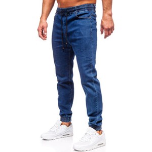 Niebieskie jeansy Denley w stylu casual z jeansu