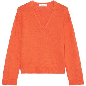 Pomarańczowy sweter Marc O'Polo z bawełny