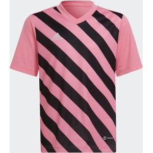 Różowa koszulka dziecięca Adidas dla chłopców z dżerseju