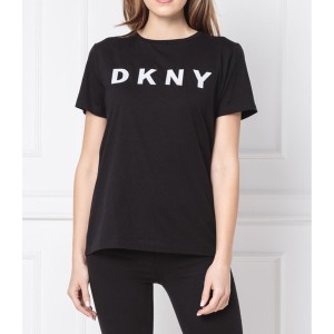 Bluzka DKNY z okrągłym dekoltem