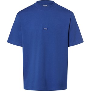 T-shirt Hugo Blue w stylu casual z krótkim rękawem z bawełny