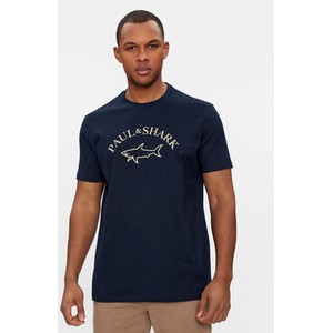 Granatowy t-shirt Paul&shark