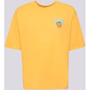 Żółty t-shirt New Era z krótkim rękawem