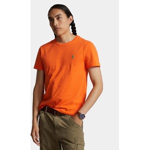 Pomarańczowy t-shirt POLO RALPH LAUREN w stylu casual