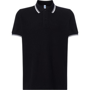 Czarny t-shirt JK Collection z bawełny z krótkim rękawem