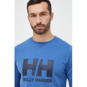 Niebieska bluza Helly Hansen w młodzieżowym stylu z bawełny