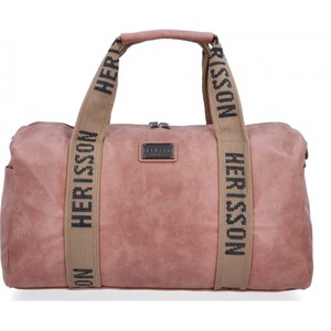 Różowa torba podróżna Herisson ze skóry ekologicznej