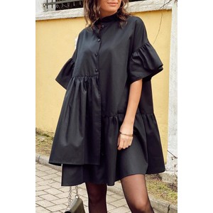Czarna sukienka IVET mini w stylu casual