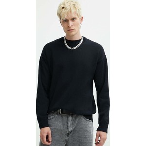 Czarny sweter Hugo Boss z bawełny w stylu casual